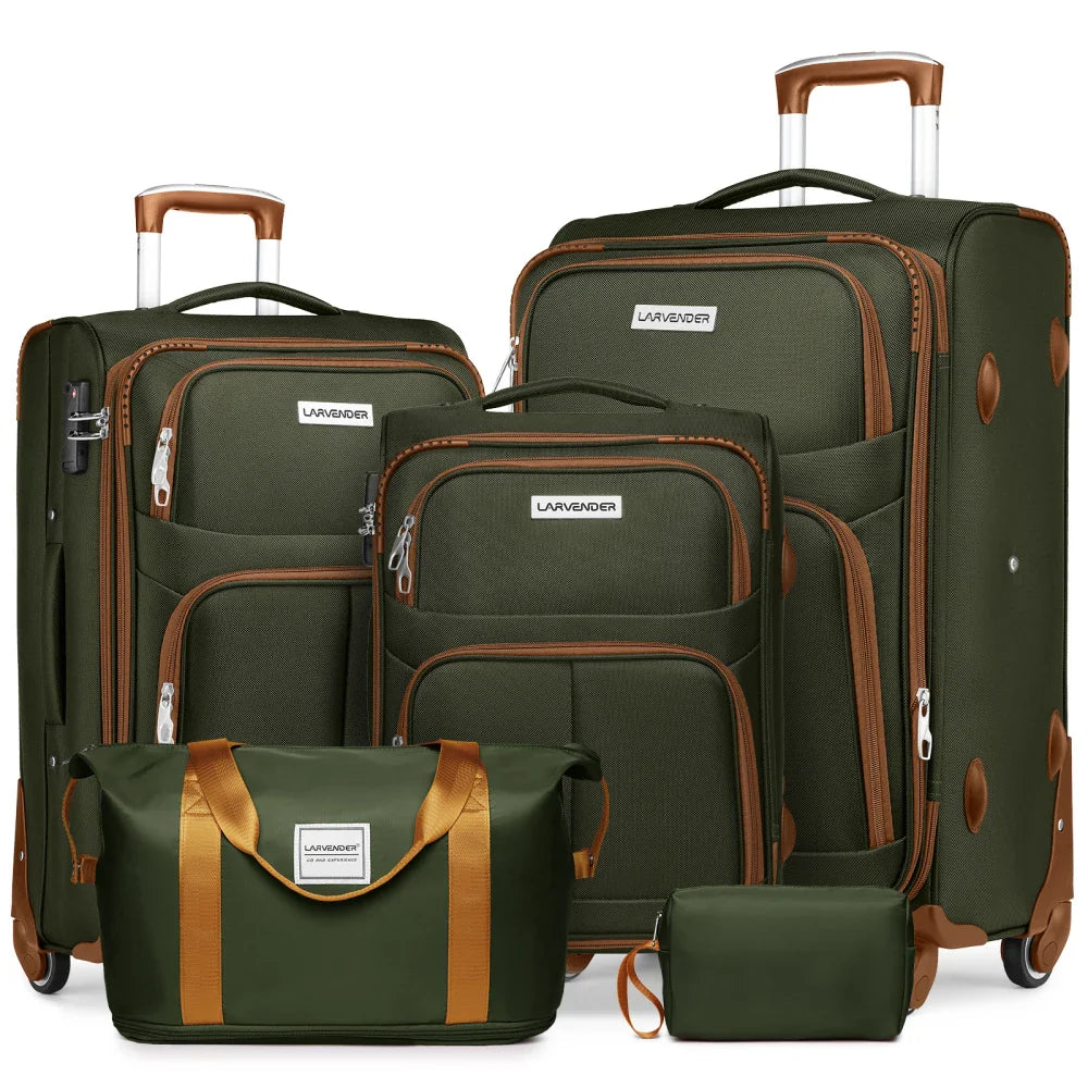 Luggage Sets,Soft side Expandable Suitcases Set,