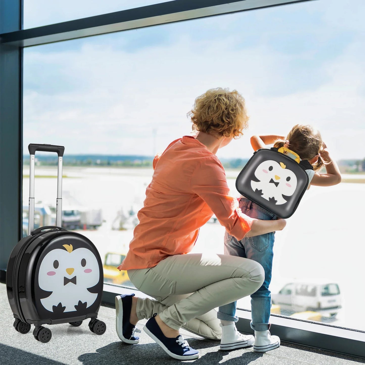 Piece Kid's Luggage Set Carry-on Hardside