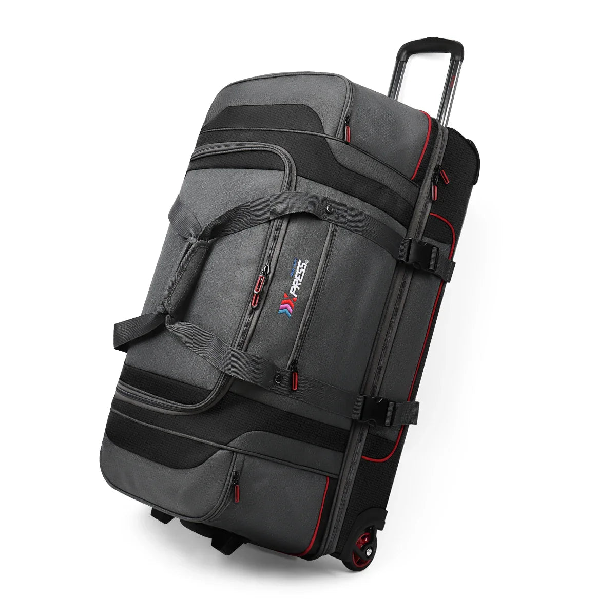 Rolling Duffel Bag with Wheels Handle,Drop Bottom Duffe