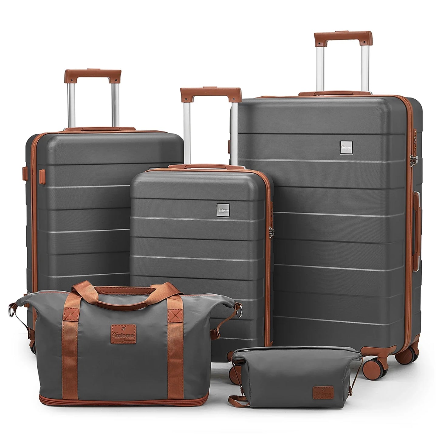 Travel Luggage Set Hard Shell Lightweight Carry Suitcase