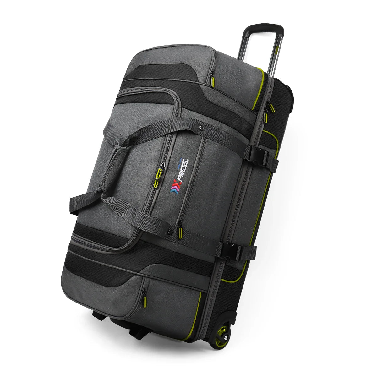 Rolling Duffel Bag with Wheels Handle,Drop Bottom Duffe