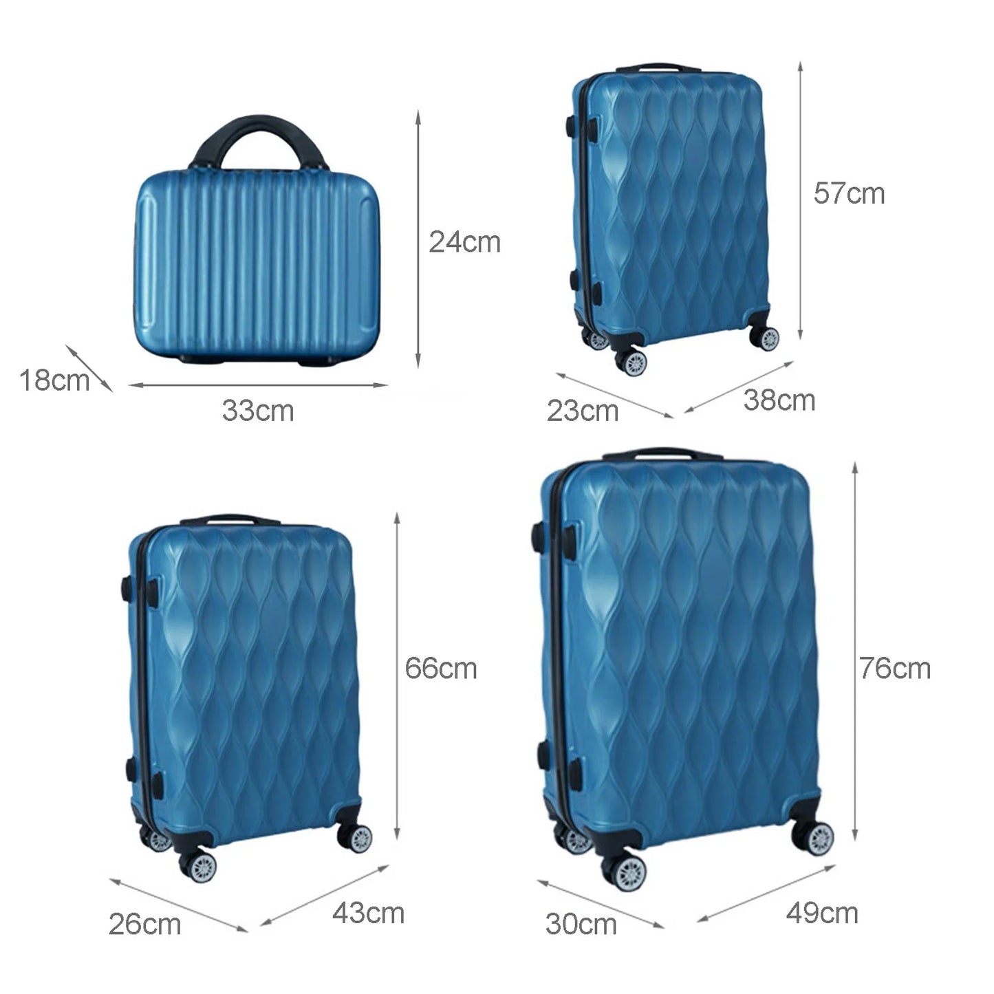 Suitcase Set Different Sizes Large Hard Shell Waterproof