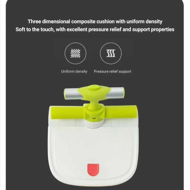 The suitcase can be ridden on and sat on