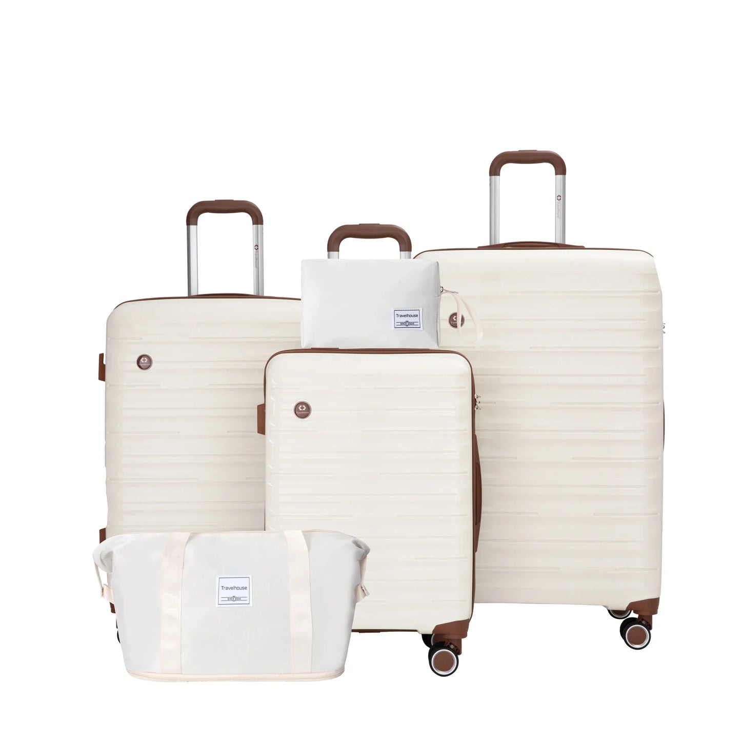 Luggage Set Suitcases Double Spinner Wheels TSA Lock