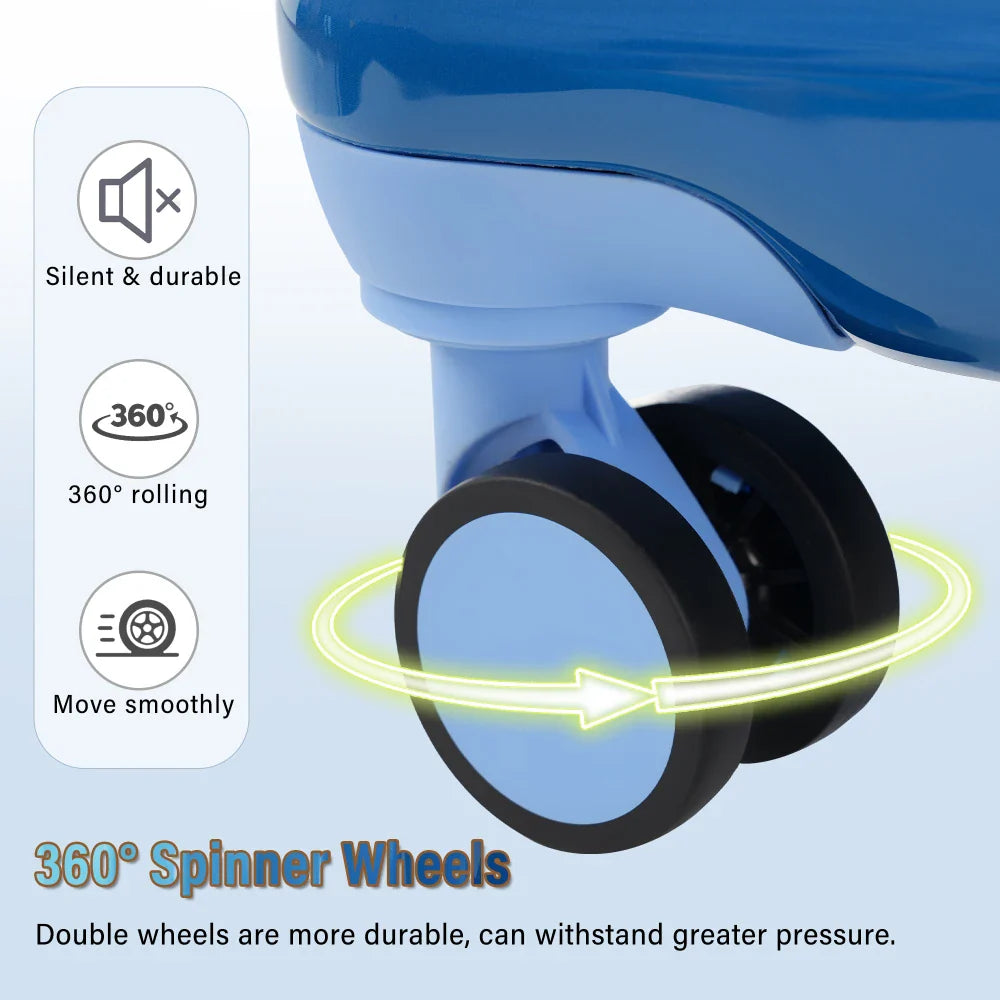 Carry-on Luggage with Cup Holder Lightweight