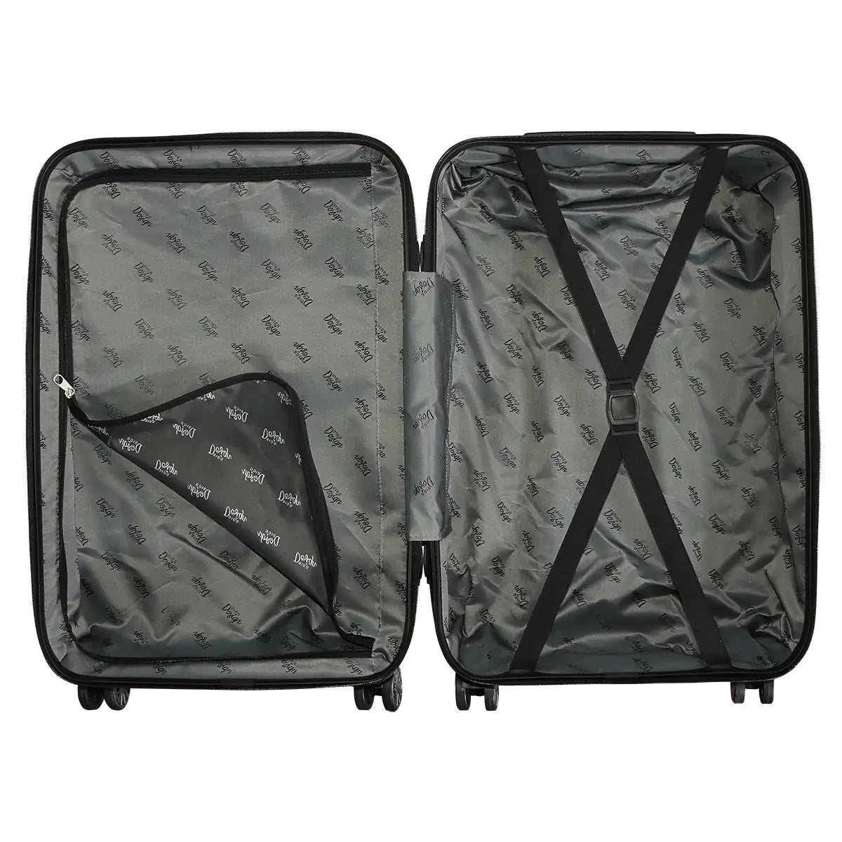 Dark Grey 3-Piece Spinner Luggage Set β Hardside Suitcases