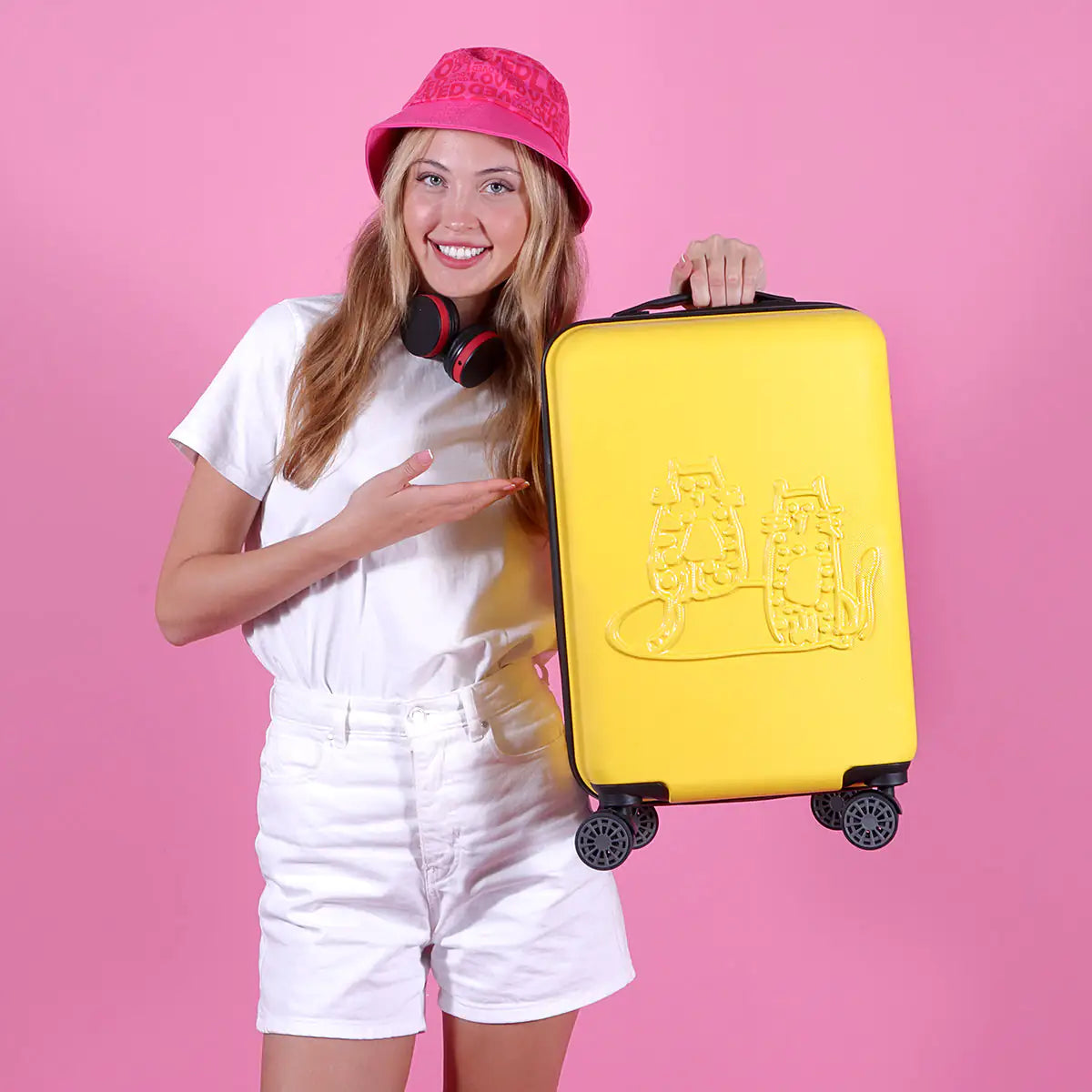 Yellow Cabin Size Carry-On Suitcase – 20-Inch Spinner
