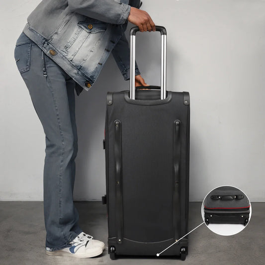 Rolling Duffel Bag with Wheels Handle,Drop Bottom Duffe
